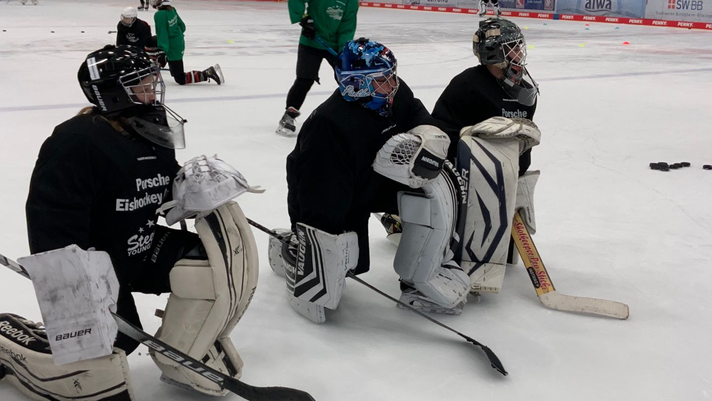 Porsche Eishockey Camp, Bietigheim-Bissingen Steelers, 2022, Porsche AG