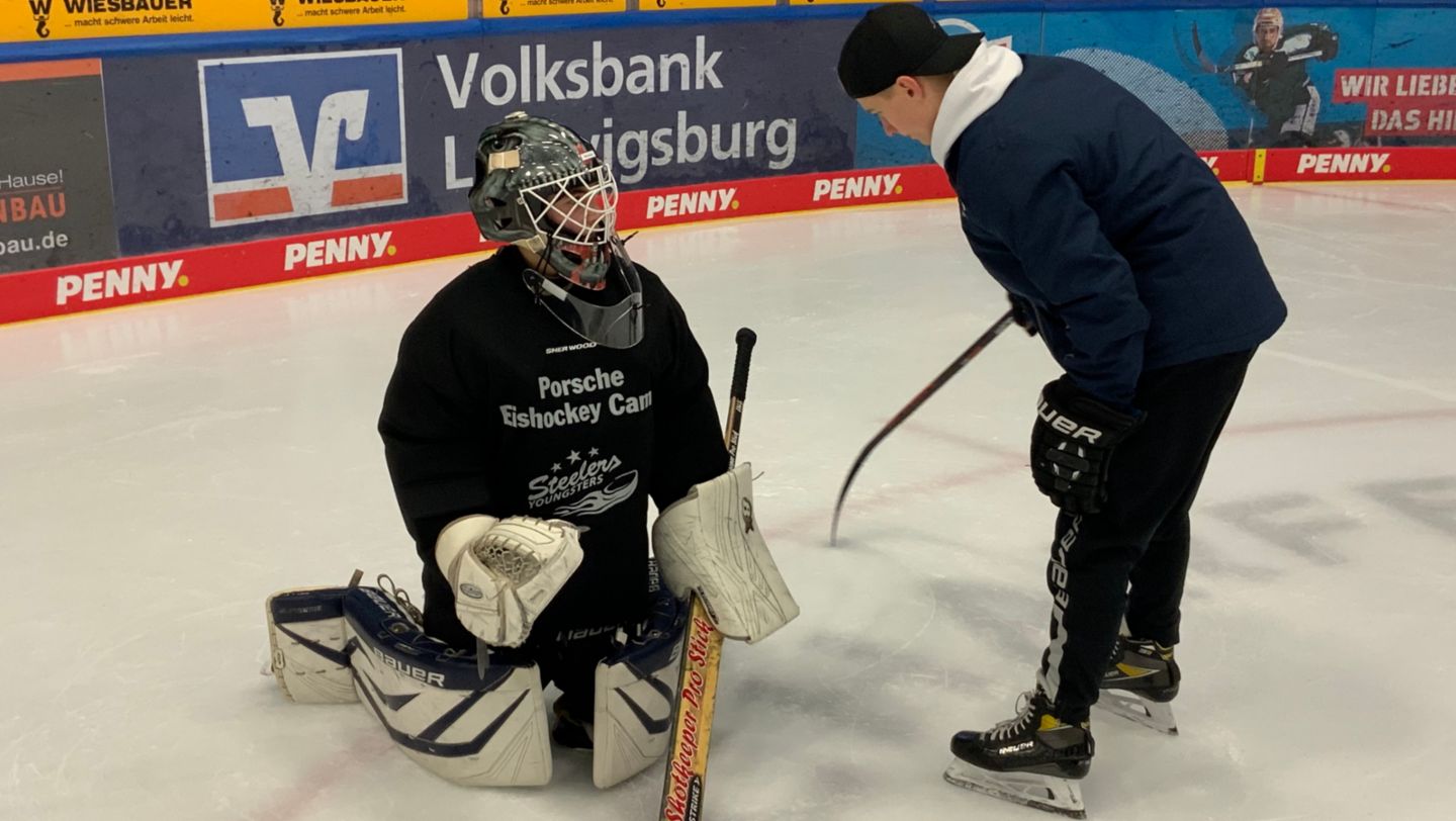 Porsche Eishockey Camp, Bietigheim-Bissingen Steelers, 2022, Porsche AG