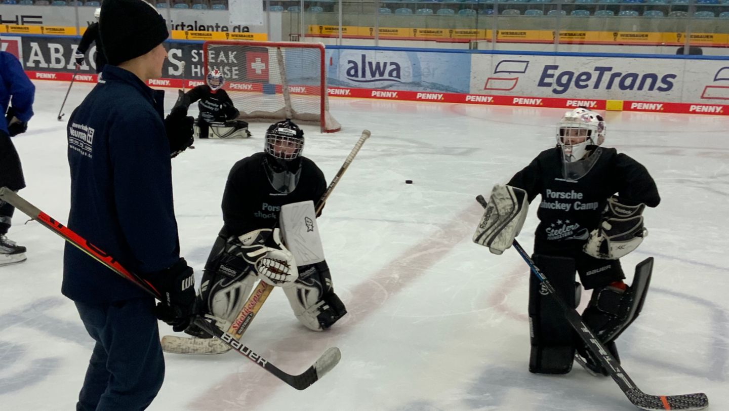 Porsche Eishockey Camp, Bietigheim-Bissingen Steelers, 2022, Porsche AG