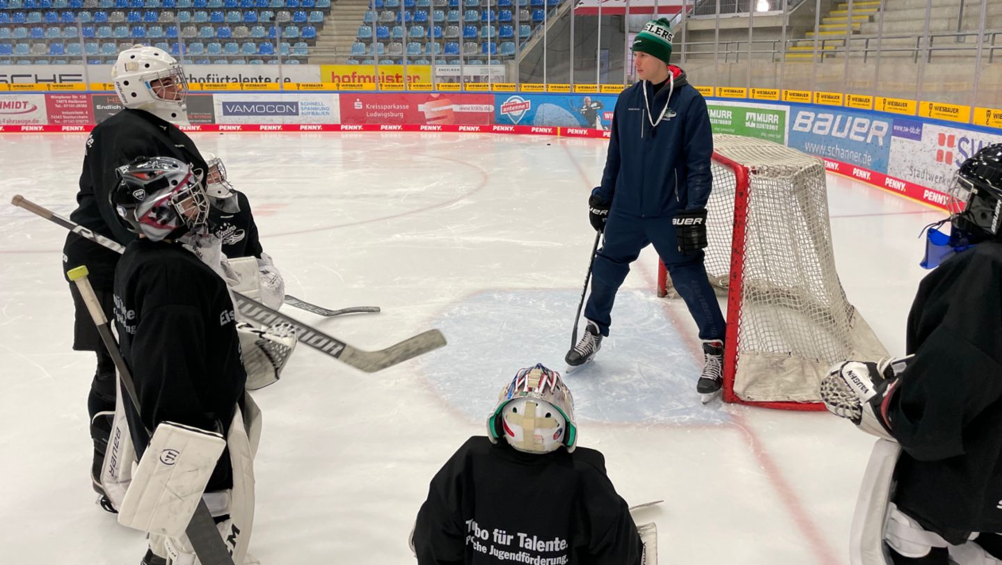 Porsche Eishockey Camp, Bietigheim-Bissingen Steelers, 2022, Porsche AG