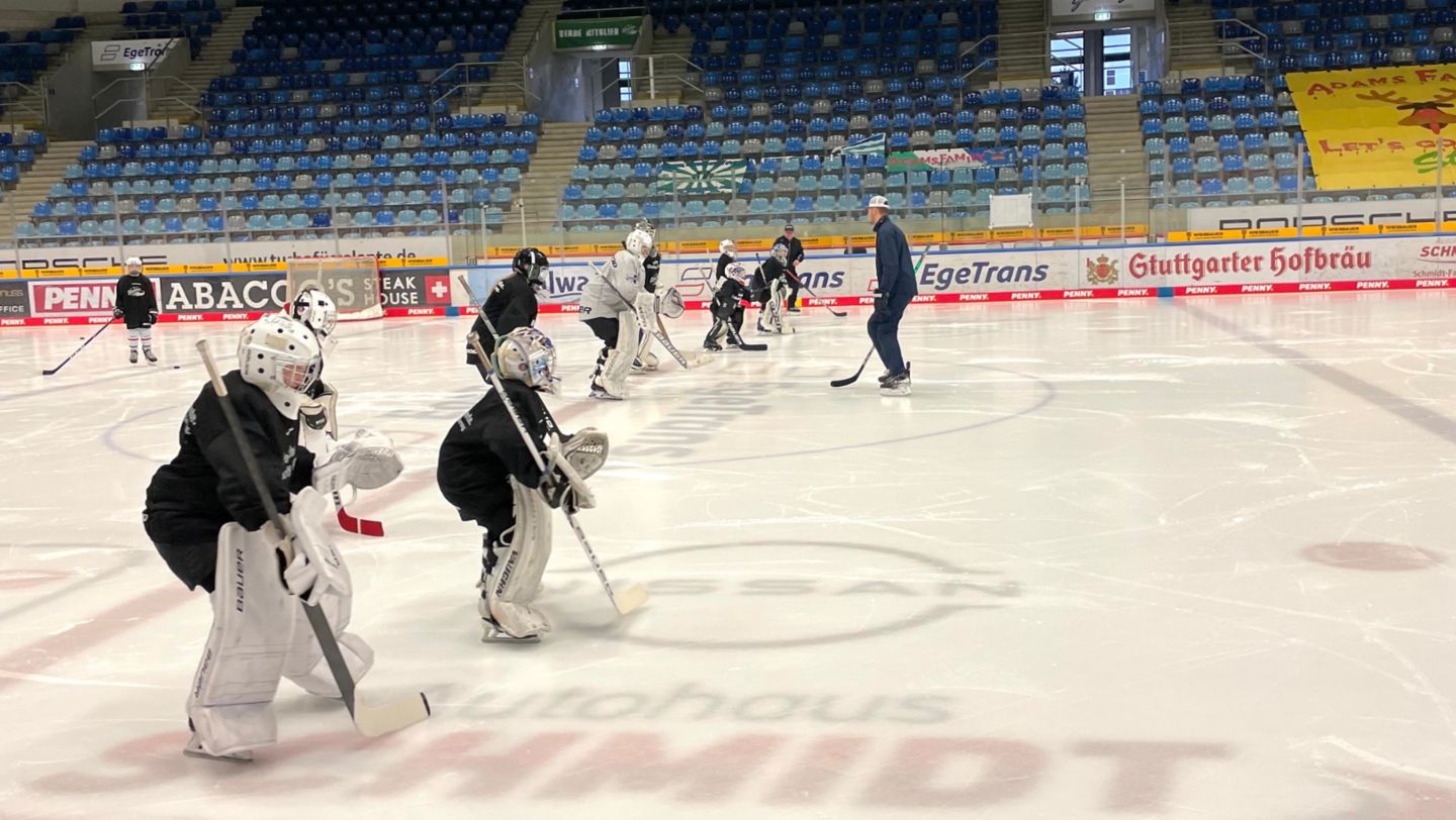 Porsche Eishockey Camp, Bietigheim-Bissingen Steelers, 2022, Porsche AG
